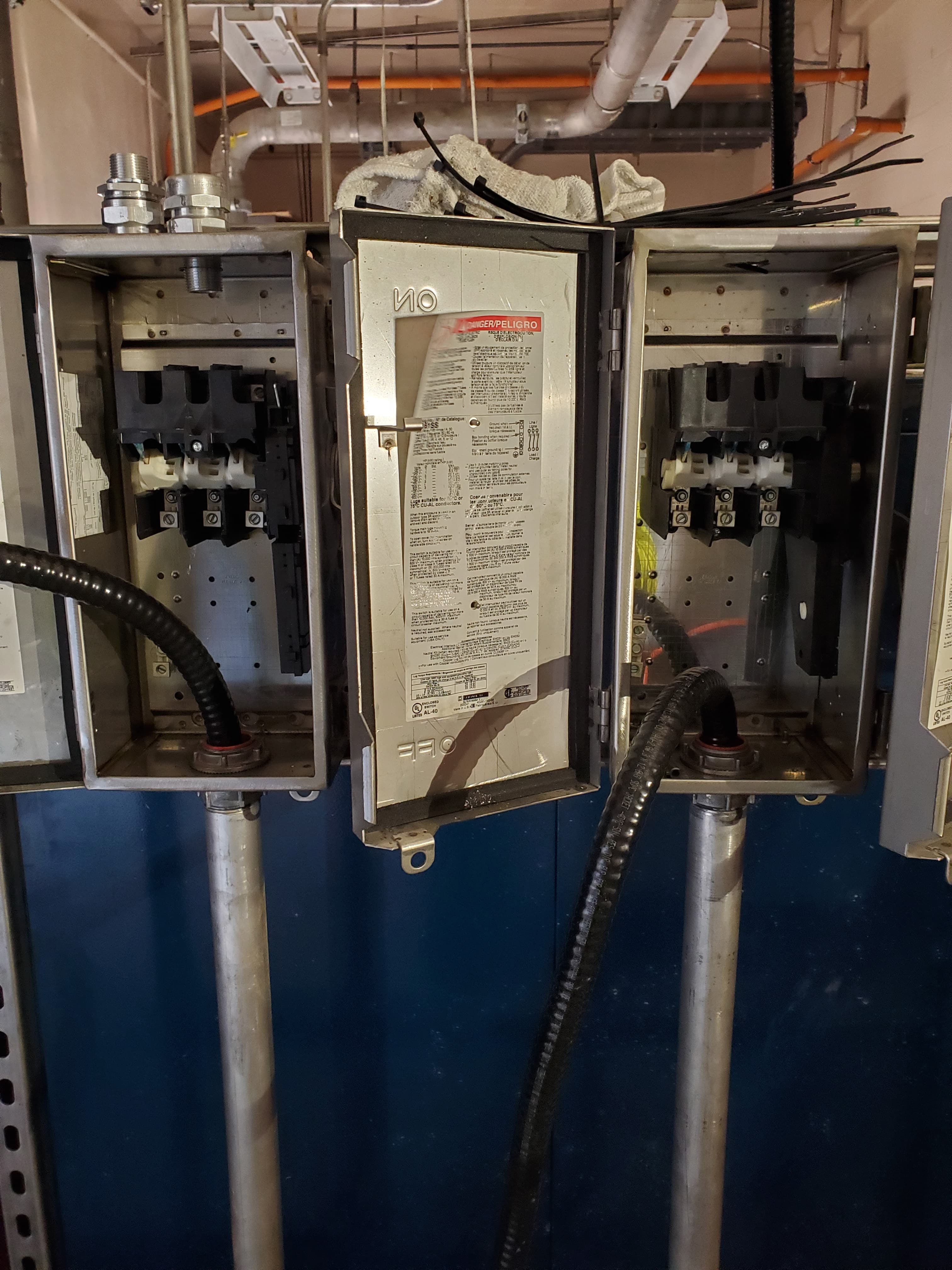 Electrical work background